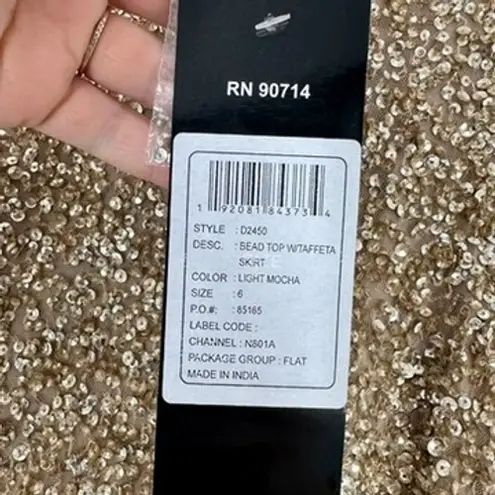 Pisarro Nights Beaded Bodice Taffeta A