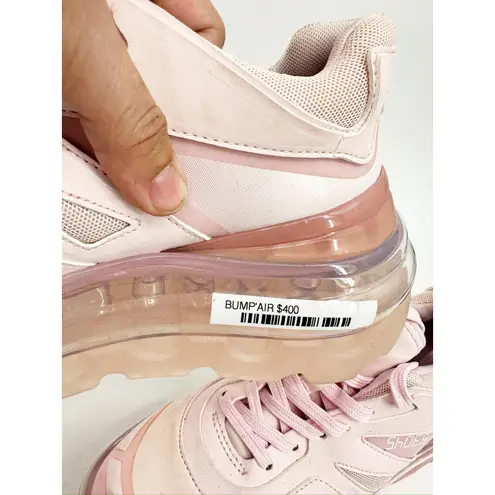 SHOES 53045 Bump’Air Platform Pink Lace Up Low Top Sneakers Size EU 37