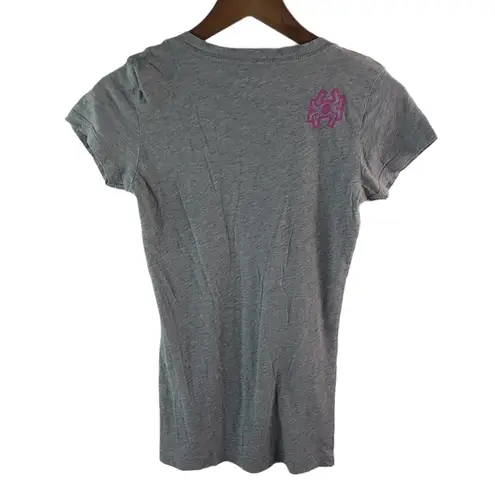 Hurley  XS Hermosa Beach V-Neck Top in Light Gray Pink