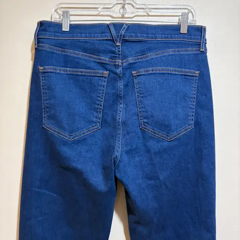 Veronica Beard Beverly Skinny Flare Loafer High Rise Jeans