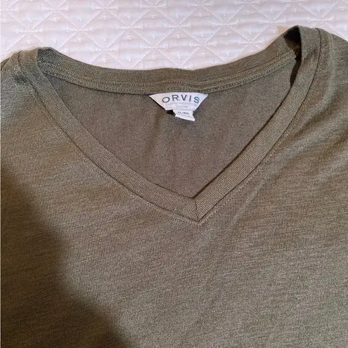 Orvis olive green sleeveless top