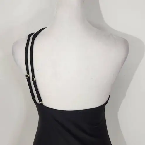 We Wore What Black Asymmetrical Bodysuit NWT Size Small Revolve Black Bodysuit