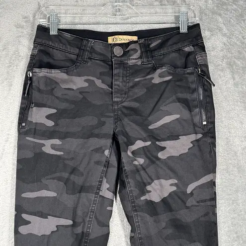 Democracy Jeans Womens 4 Gray Camo Skinny Ab Solution Slimming Casual Everyday