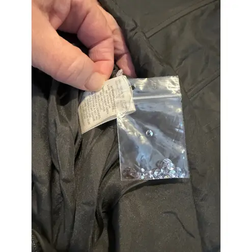 Rebecca Taylor Gray 100% Silk Strapless Sequin Dress Sweetheart Mini Smocked 4