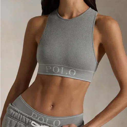 NWT Polo by Ralph Lauren Size XL Seamless Tank Bra Gray