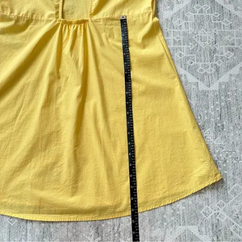 VERO MODA Taya Puff Sleeve Cut Out Mini Sundress in Yarrow Dandelion Lemon Sz M