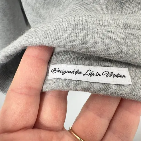 MPG Sport Grey Collared Pullover Sweatshirt Cropped Boxy Athleisure Size Medium - Image 4