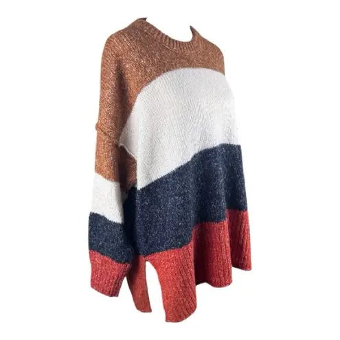 Madewell  Striped Baxter Alpaca Tunic Sweater Top Medium Colorblock
