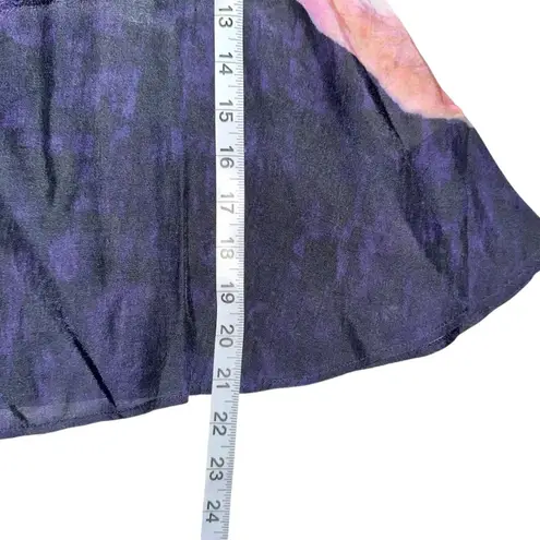 NWT Chufy Juni Cap Sleeve Stripe Tie Dye Smocked Top XS in Kaia Navy Blue