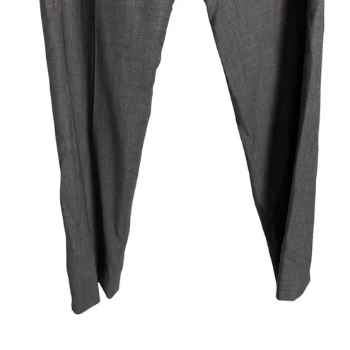 Lafayette 148 New York Gray Wool Office Straight Dress Slack Pants Size 10