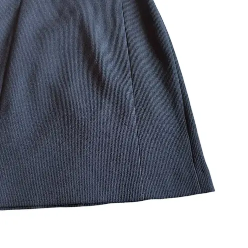 Club Monaco Navy Blue Sheath Dress Textured Fabric Short Bow Sleeves Size 4