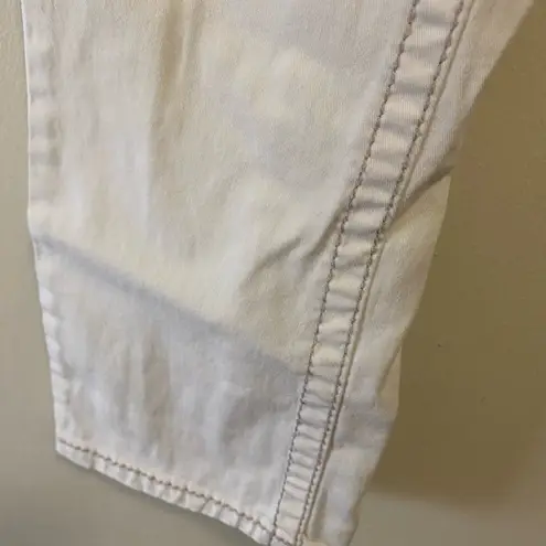 Union Bay Womens Vintage Y2K White Crop Cropped  Pants 28 Waist 28” Inseam 22”