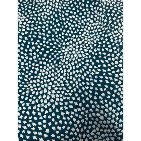 Lands End Womens Short Sleeve Dress Teal Blue/Green, size Small Blue