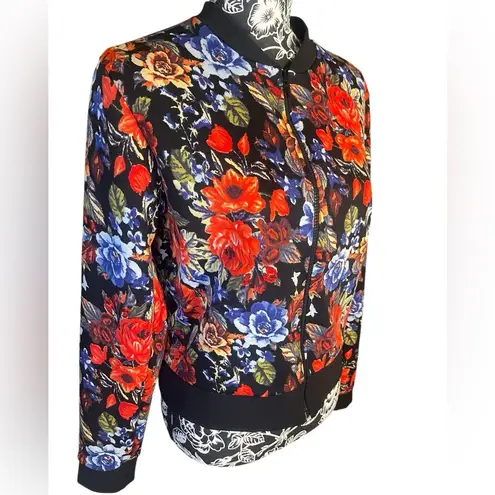 French Atmosphere Bright and Bold Full-Zip Jacket Size Large