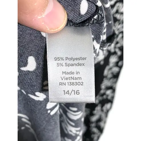 Avenue Geometric Dress Womens 14/16 Whimsigoth Boho Stretch Artsy Career Office