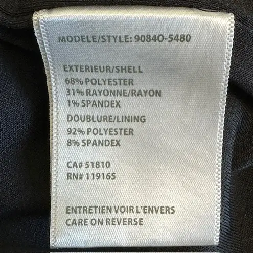 Tribal Knit Pencil Skirt Zebra Print Career Wear Stretch Casual Comfort Size 8 Gray