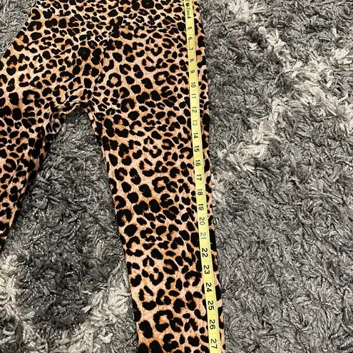 Amazon Womens Cheetah Print High Waist Cropped Pants Size OSFM thumbnail 6