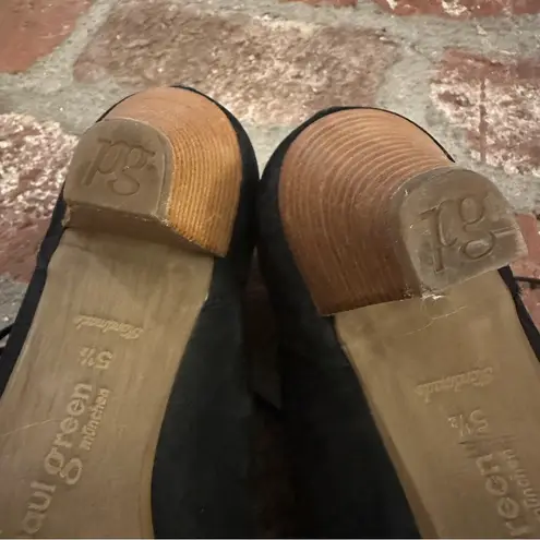 Paul Green Munchen Black Leather LaceUp Open Toe Women's Sandals Handmade size 8