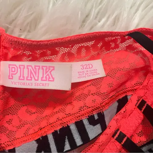 PINK - Victoria's Secret VS PINK | neon leopard push up bra