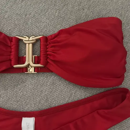 Zimmermann RAIE KNOT TRIM BIKINI, Top size 2 Bottom size 3, $280