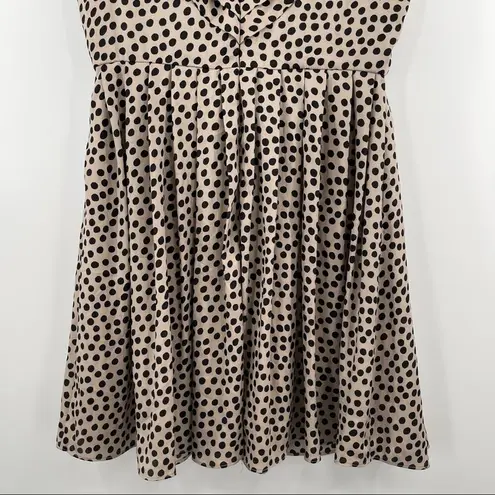 BCBGeneration  Dress Chai Combo Polka Dot Dots Mesh Mini Black & Creme Size 6