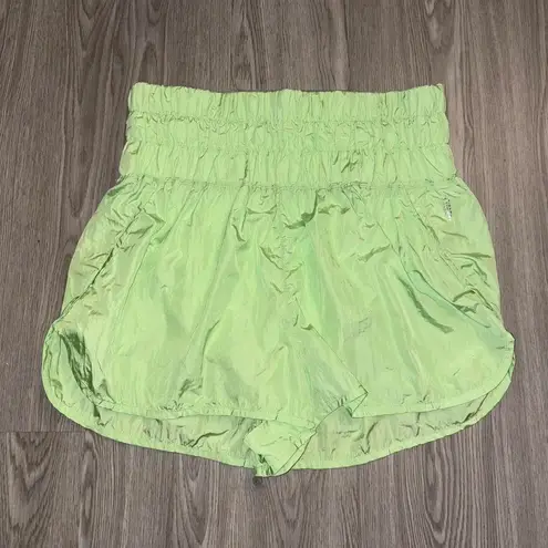 Free People Movement Key Lime Green “The Way Home” Shorts