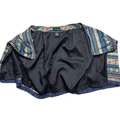 Hunt Club VTG Aztec Tribal Print A-Line Wrap Skirt Sz 6 Knee Length Multicolor