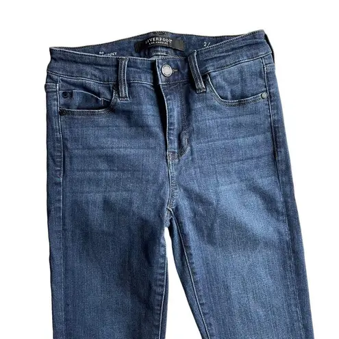 Liverpool Ankle Skinny Jegging Jeans Denim Dark Blue Size 2 26L Stretch mid rise
