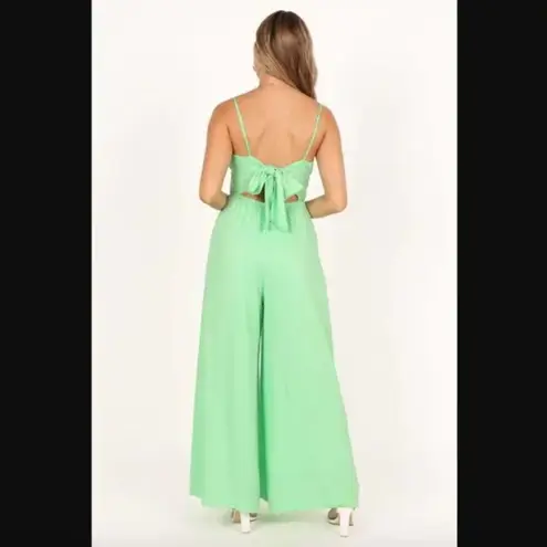 Petal and Pup Glyph Light Mint Green Wide Leg Jumpsuit XL
