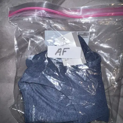 Threads 4 Thought THREADS 4 THOUGHT KENSI RIB SPORTS BRA NAVY BLUE RACERBACK WOMEN MEDIUM NEW