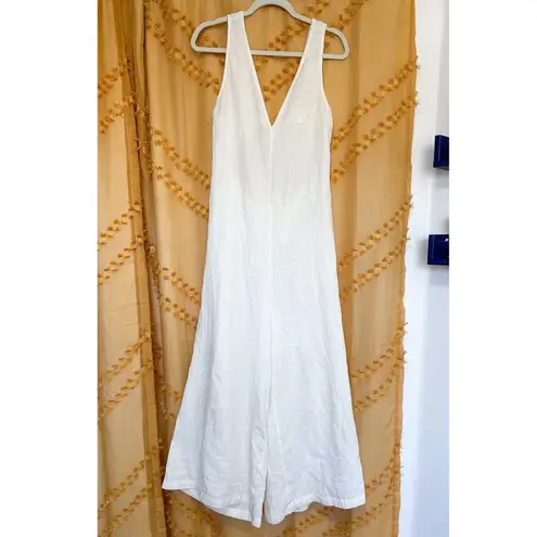 Madewell NWT  Size Large NF563 Lightestspun Tie Back Cover Up Jumpsuit Lighthouse