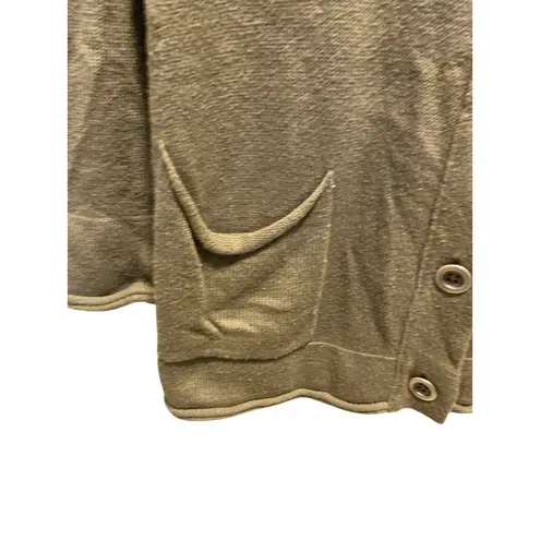 J. Jill Angora Blend Oversized Button Down Knit Cardigan Olive Leaf Size L Cozy Green Size L - Image 8
