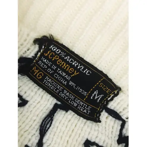 Vintage Fair Isle Crewneck Sweater | Size M White Size M