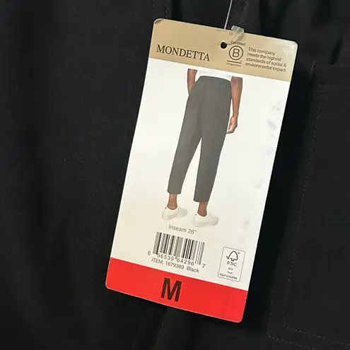 Mondetta High-Rise Textured Ankle Pants