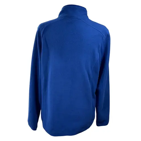 L.L. Bean Women's 1/4 Zip Pullover Fleece Top Blue XL Extra Large Mock Neck