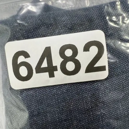 Garnet Hill Linen Pants Women 10 Relaxed Tapered Leg Elastic Waist Blue Chambray