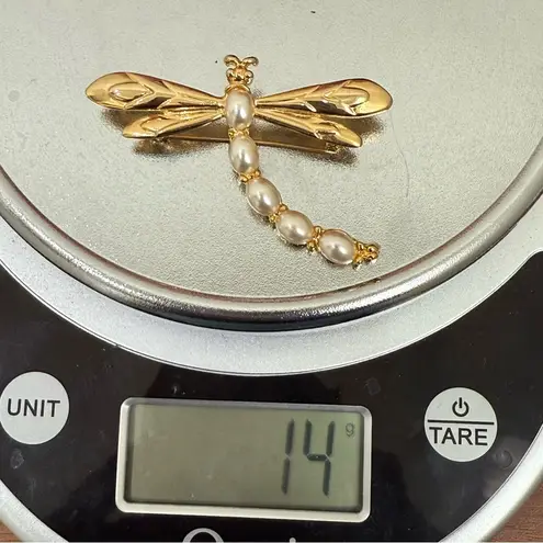Vintage Unsigned Dragonfly Gold