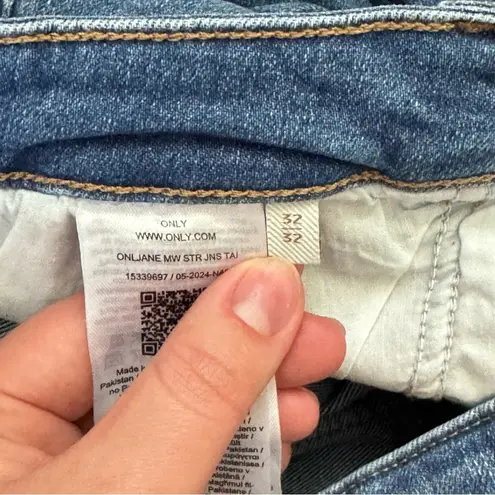 Only Blue Straight Leg Jeans