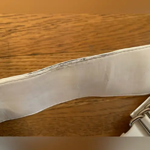 Vintage white silver belt