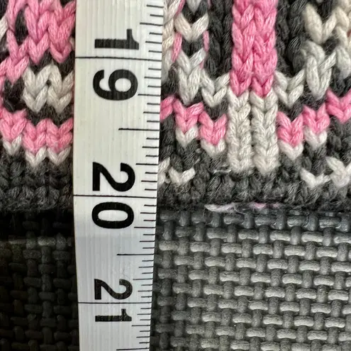 Odd Molly Fair Isle Sweater Knit Pullover Pink White Black Size 0