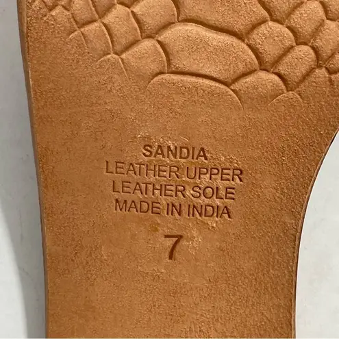 BAND OF THE FREE Sandia Woven Slide Sandals in Rose Gold Size 7 Shoes Pink