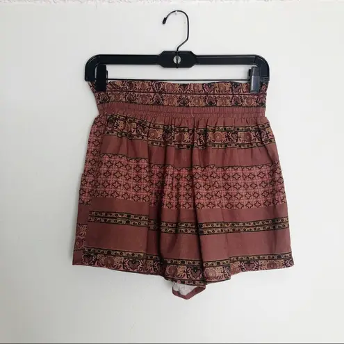 Olivaceous  Burgundy Boho High Rise Shorts Women’s Size Small NWT