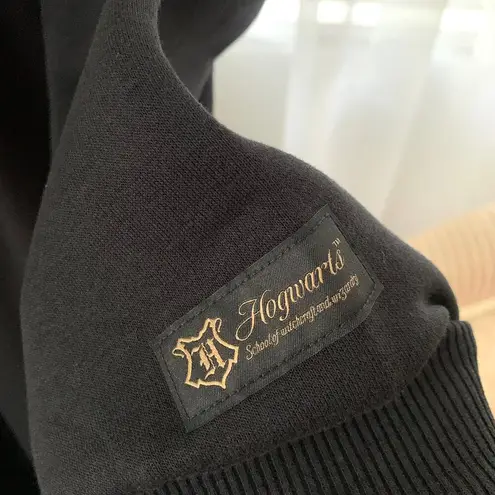 GU (Uniqlo) x Harry Potter Embroidered Logo Sweat Hoodie Dress in Black Size L