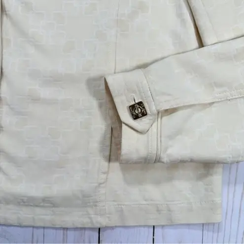 St. John Womens Size Large Vintage Designed Button Long Sleeve Collared Jacket