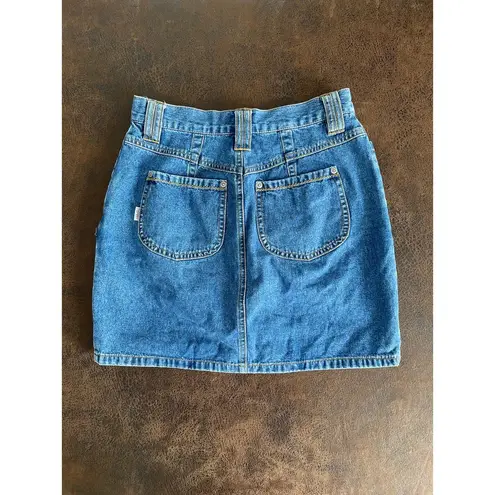 Esprit Vintage  Denim Button Mini Skirt / Size 7/8