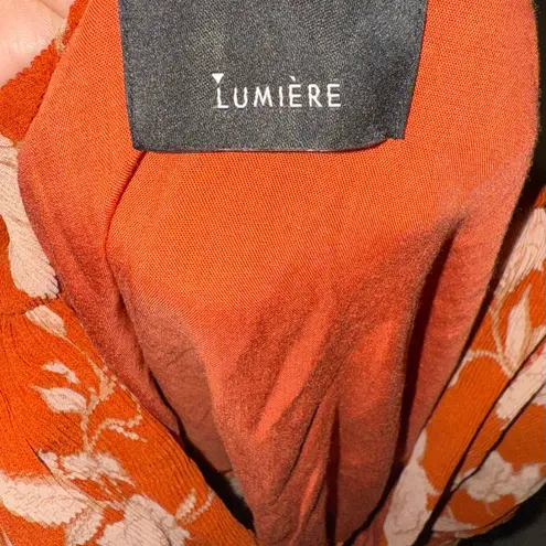 Lumiere Rust Orange Floral V