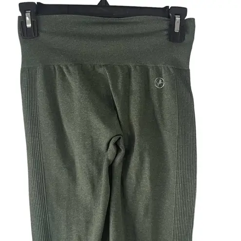 Abs2b Women's Size Medium Green Seamless Contoring Fitness Leggings