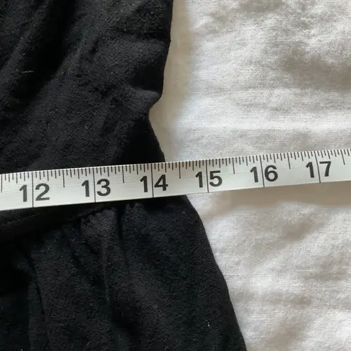 Petal and Pup Black Ayla Linen Jumpsuit Wide Leg Tie Shoulder XS