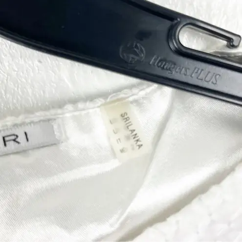 T Tahari Maylin White Lined Sleeveless Exposed Back Zipper Dress, Size 2