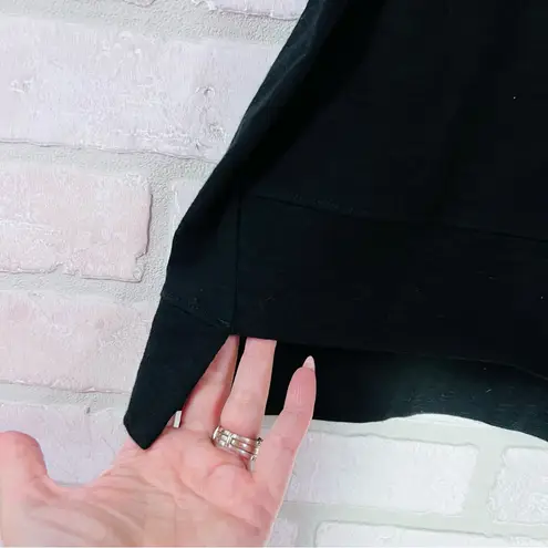 Lisa Todd Classic Black Short Sleeve Pima Cotton Top Size S